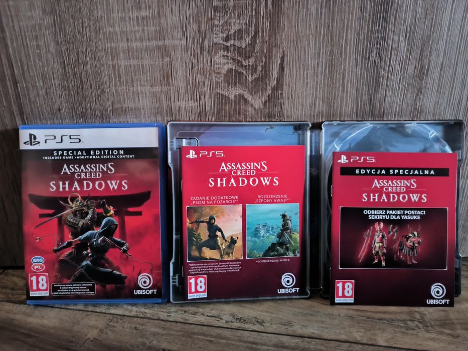 ‼️Assassin's Creed Shadows Ps5 Pl Special Edition Ps5 Pl + Steelbook ‼