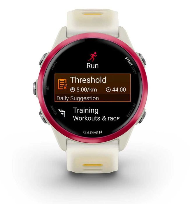 Годинник Garmin Forerunner 570 42mm Raspberry Aluminium Bone/Mango BD