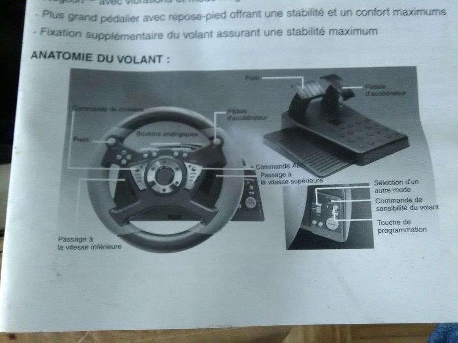 Volante vintage retro gaming PlayStation 2 novo na caixa