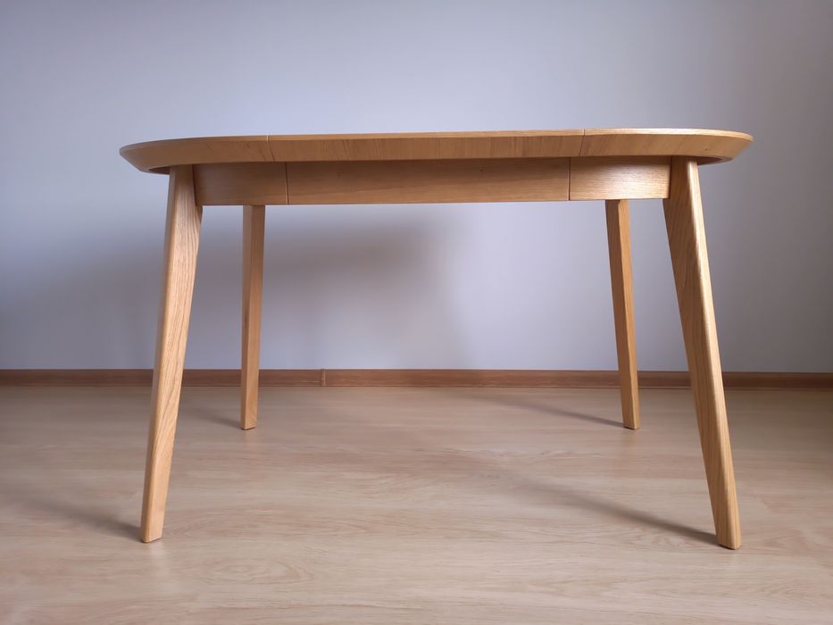Stół okrągły rozkładany 80x130cm DĄB