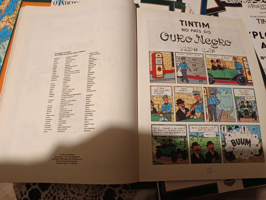 Makey Donald livros banda desenhada antigosTin-Tin para coleção antigo