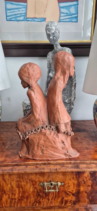 Christian Leroy Ekspresjonistyczna aukcyjna rzeźba z terakoty unikat