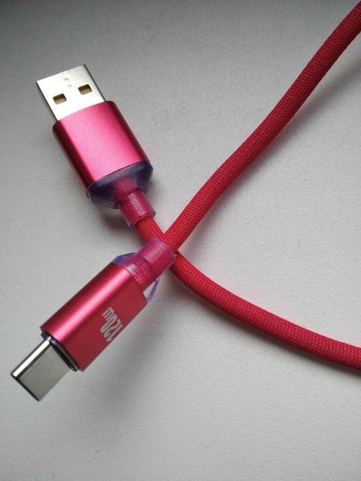 Кабель для зарядки 120В пружинный Type C - USB 1метр