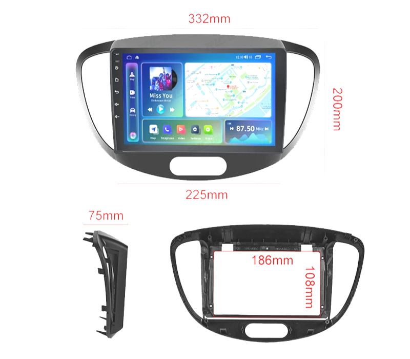 RÁDIO GPS ANDROID 13 HYUNDAI I10 11-13