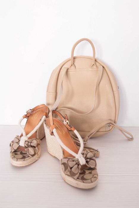 Оригинальные босоножки Coach 37 р. + рюкзак