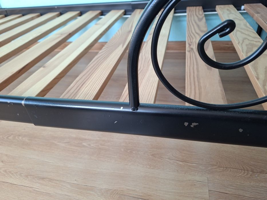 Łóżko Ikea Minnen czarne, rozsuwane, regulowane 3 długości