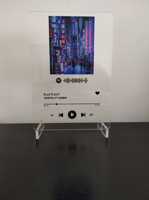 Placa / Moldura em Acrílico Spotify