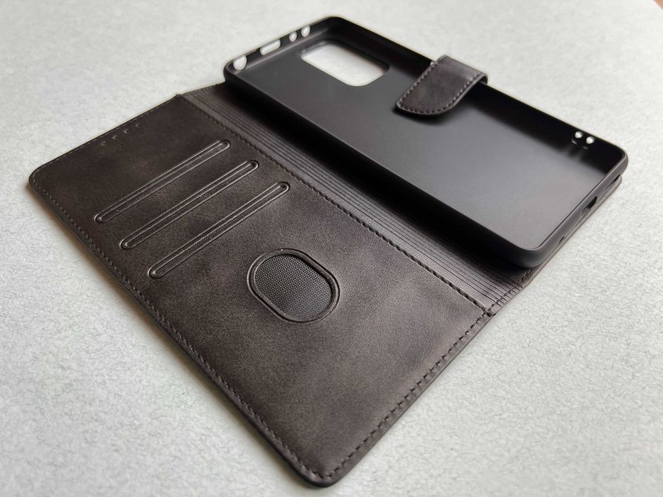 Redmi Note 10 Pro чохол-книжка Wave Fold Black чорний еко шкіра чехол