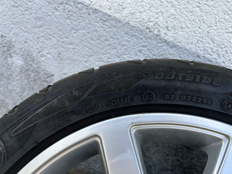 KOŁA LETNIE AUDI 5x112 17” + Firestone 225/45R17 2018r A3 8P