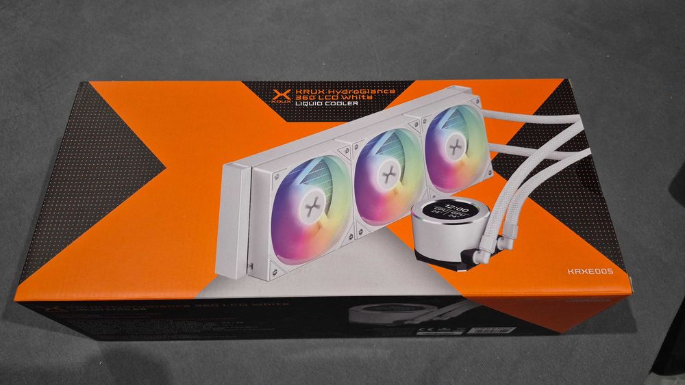 NOWE Chłodzenie Krux HydroGlance 360 ARGB LCD White