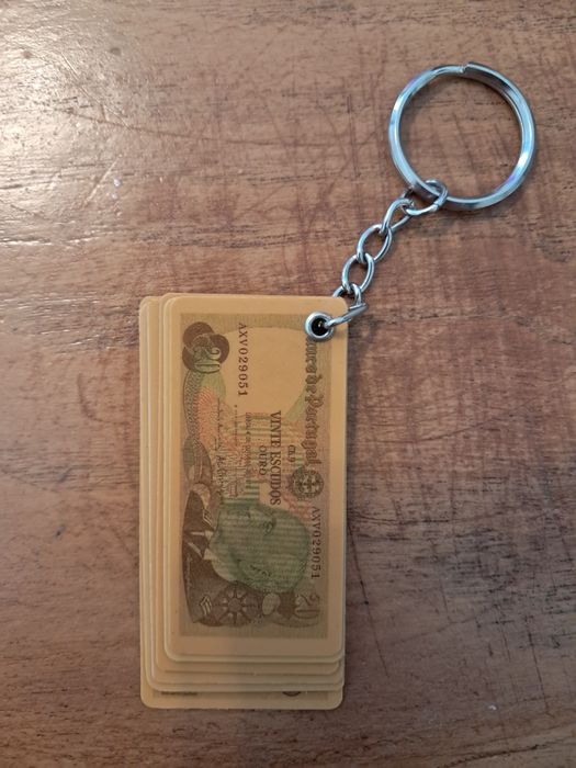 Porta-chaves Notas Antigas Portuguesas