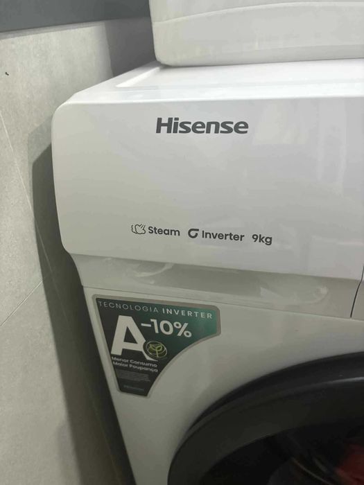 Máquina de Lavar Roupa 4 meses de uso (A) HISENSE SERIES 1Q WF1Q9041BW