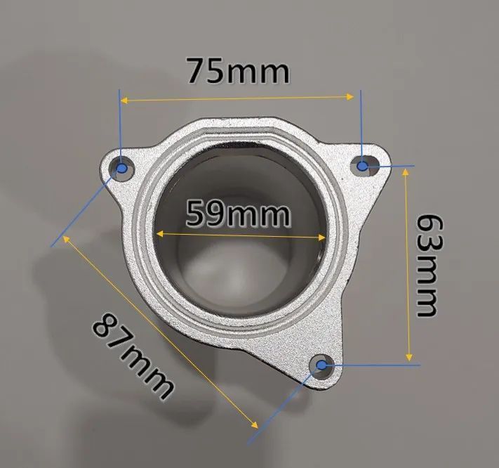 Supressor EGR Motores Grupo VAG 1.9 TDI PD 130 ;150; 160cv -63mm Cinza