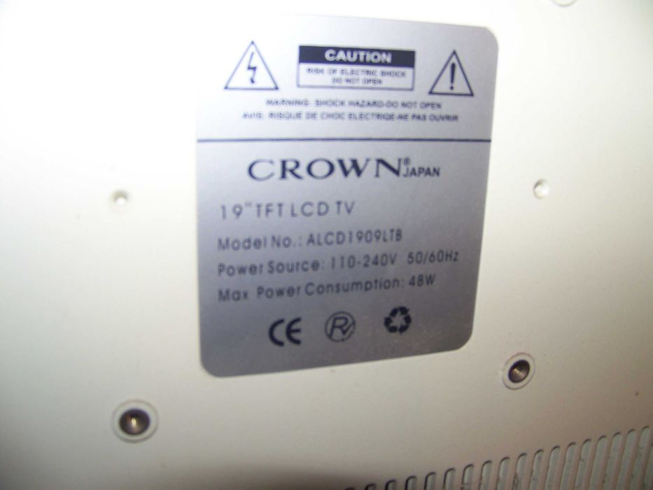 televisão CROWN 19" - hdmi/scart