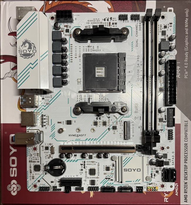 Материнська плата Soyo SY-B450M D4 PRO AMD Ryzen нова