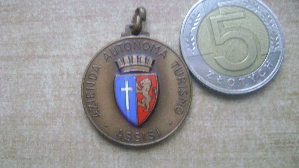 Starocie z PRL - Dewocjonalia = Medal z Assisi do rozpoznania