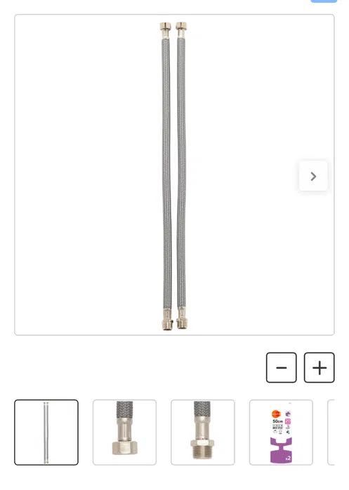 Wężyk elastyczny GZ3/8" x GW3/8" 50 cm 2 szt. EQUATION