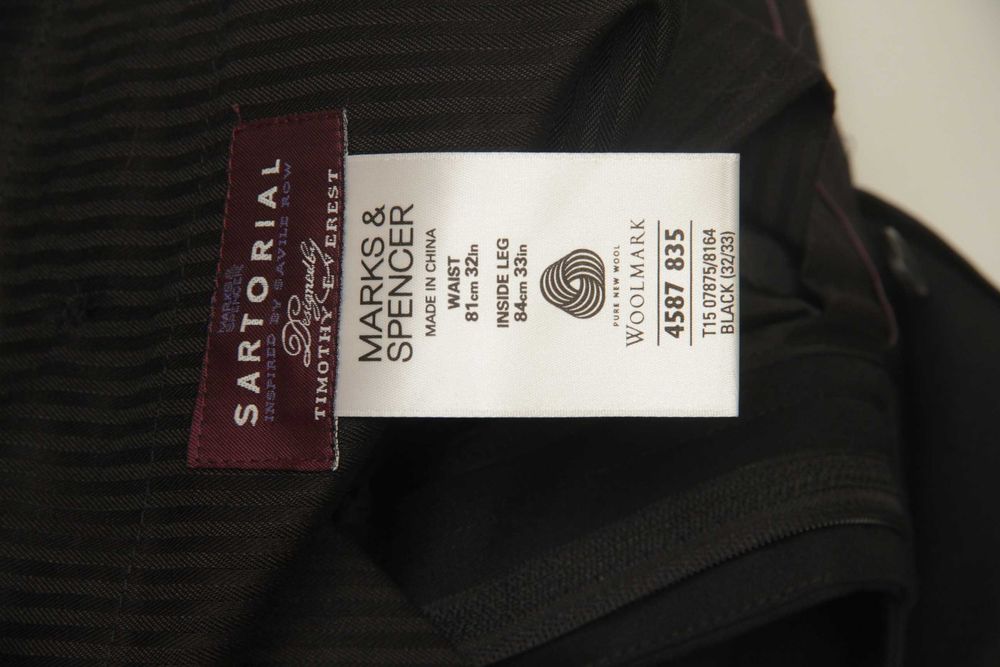 Woolmark (Marks & Spencer Luxury) 32 33  брюки из премиальной шерсти