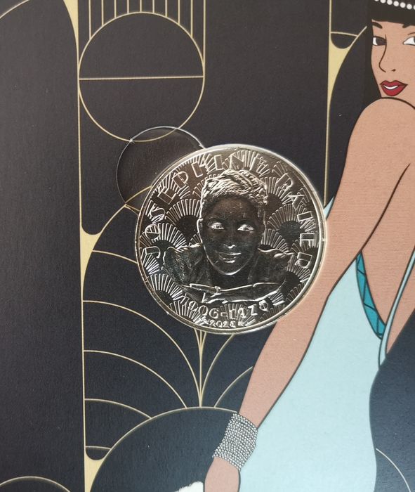 Moeda 10€ prata Joséphine Baker