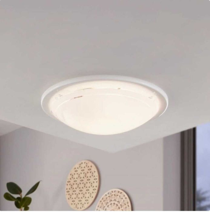 Lampa sufitowa plafon szkło metal Eglo Planet 1