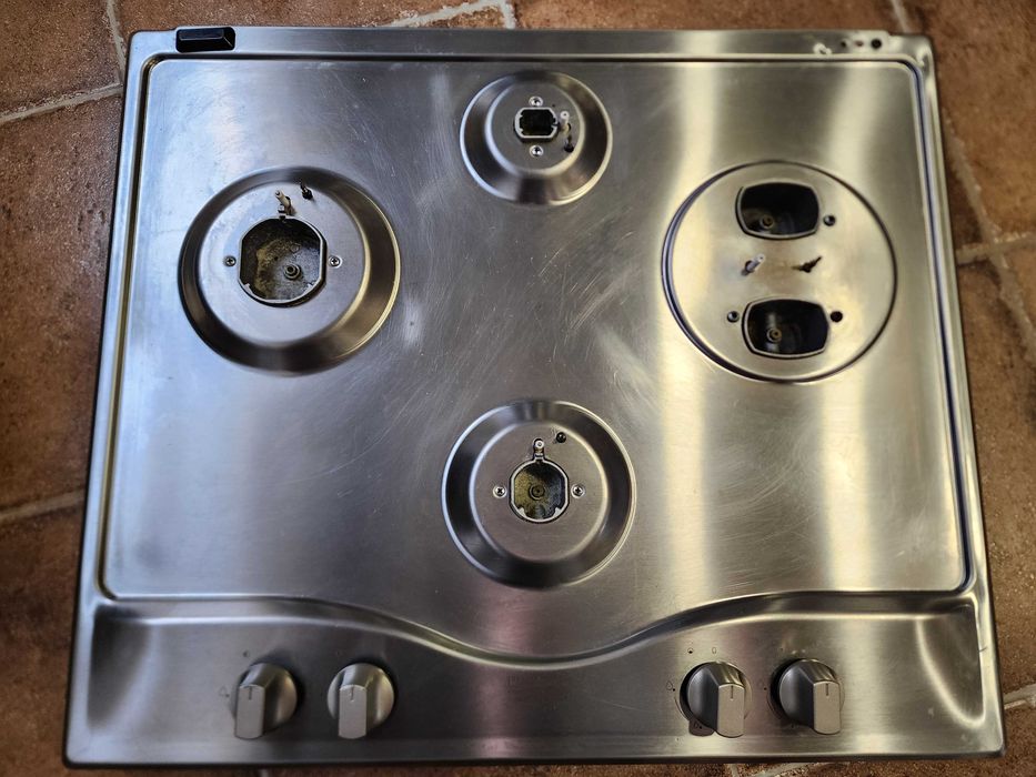 Placa Hotpoint Ariston Gás Natural PC 640 T X /HA 4 zonas