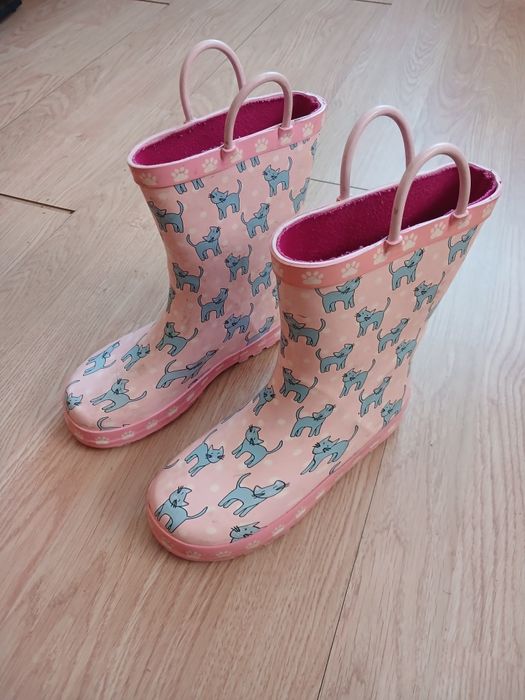 Чобітки резинові дівочі Кіточки.