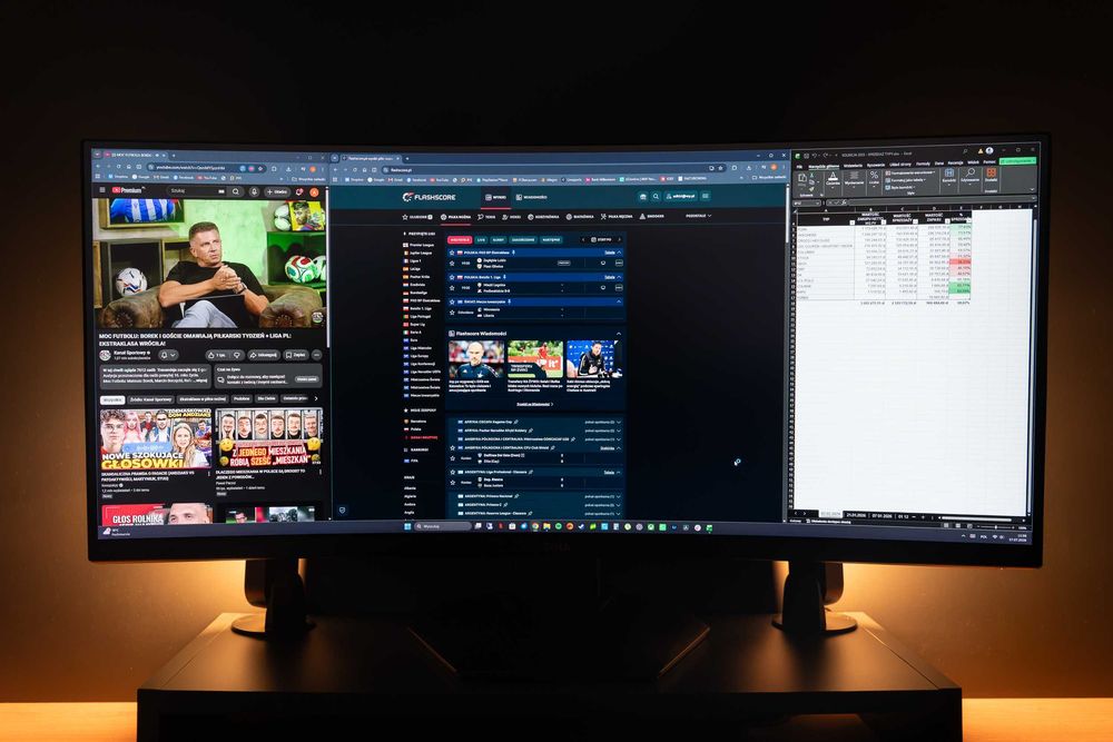 Monitor DELL S3422DWG 34" 3440x1440px 144Hz 2ms Ultrawide 21:9 Curved - Idealny stan!