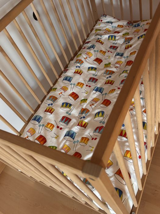 Berço Madeira + Colchão + Edredon