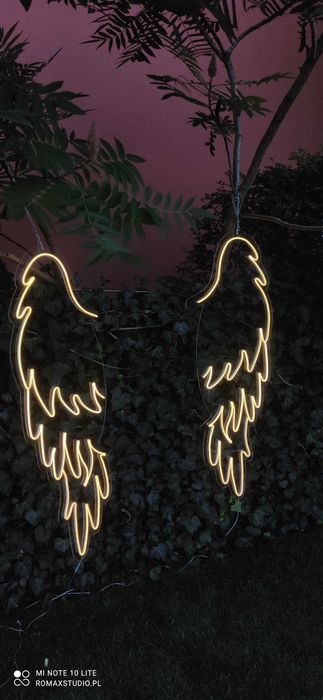 Neon, skrzydła anioła , ledon,