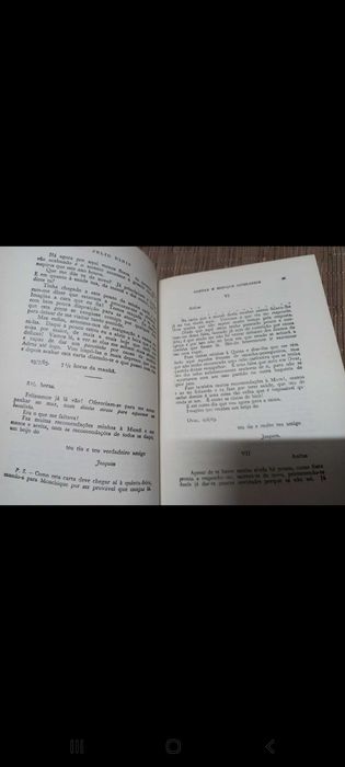 Livro de capa rija - Cartas e Esboços Literários - Júlio Dinis