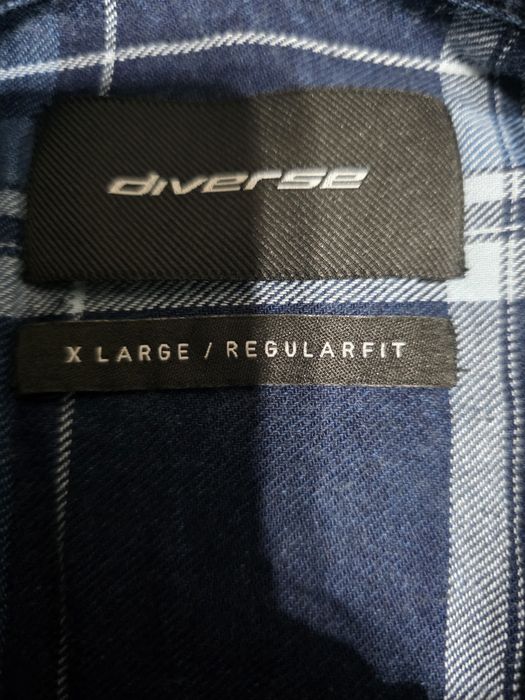 Niebieska bawełniana koszula diverse