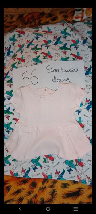 Sukienki dla dziewczynki 56-62;6-pak