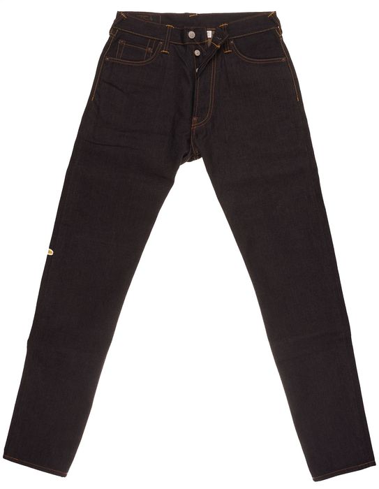 Spodnie Evisu Japanese W30 Męskie Dark Wash Button Fly Denim