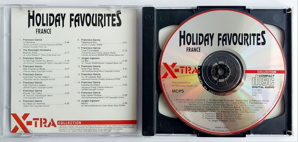 Holiday Favourites France X tra Collection 1993r