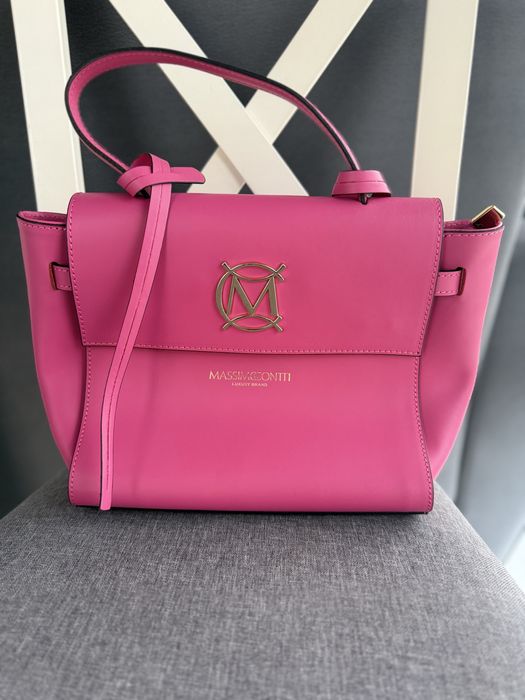 Torebka Massimo Contti rozowa do reki na ramie