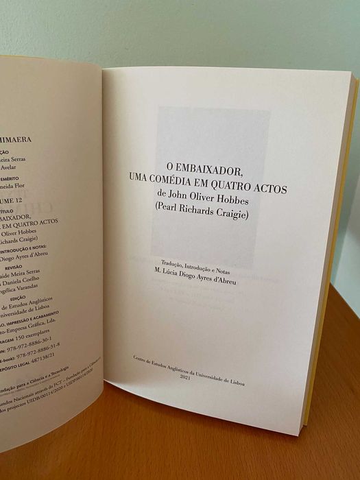 O Embaixador, uma Comédia em Quatro Actos - John Oliver Hobbes