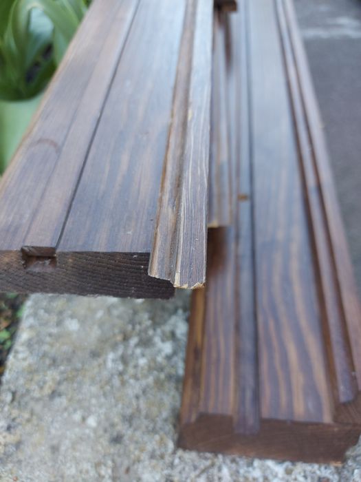 Listwy przypodłogowe, drewniane, sosnowe