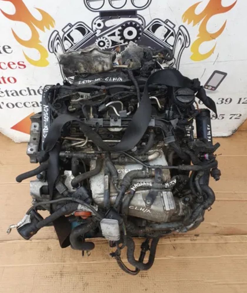 Motor Volkswagen Golf 1.6 TDI BlueMotion 105cv CLH / CLHA com garantia