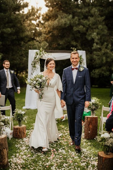 Suknia ślubna rybka tren krepa 38