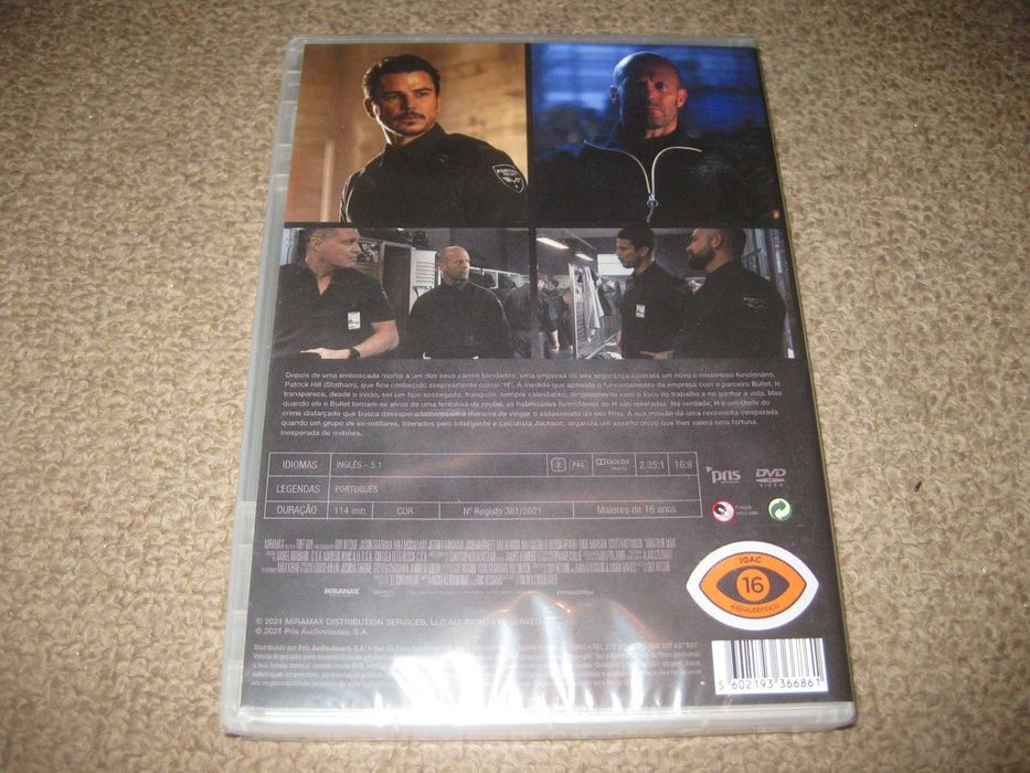 DVD "Um Homem Furioso" com Jason Statham/Selado!
