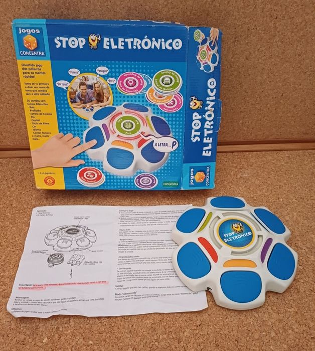 Stop jogo eletrónico. Concentra