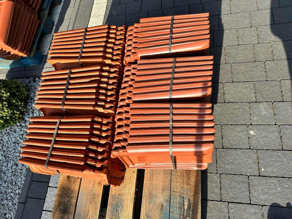 Dachówka Roben Fleming miedziana miedziany boczna kasztan rustykalna