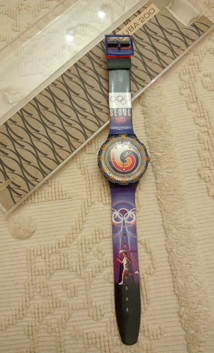 Relógio da Swatch comemorativo dos Jogos Olímpicos de Seoul 1988