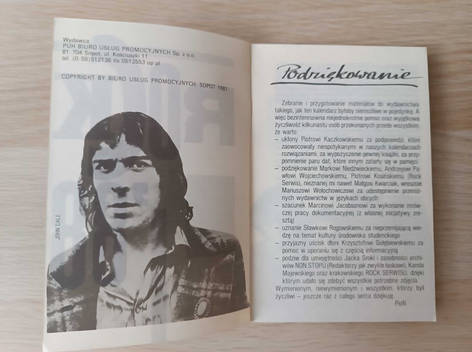 Kalendarz muzyczny Rock 88 na rok 1988
