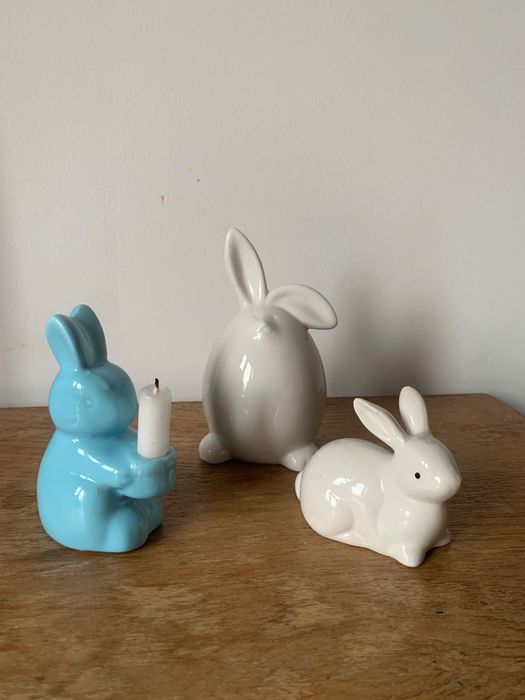 Статуэтка кролик подсвечник