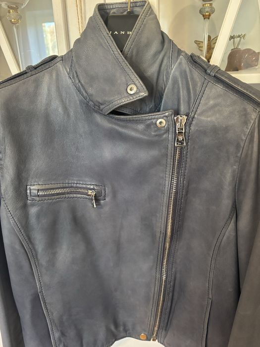 Kurtka skórzana Massimo Dutti