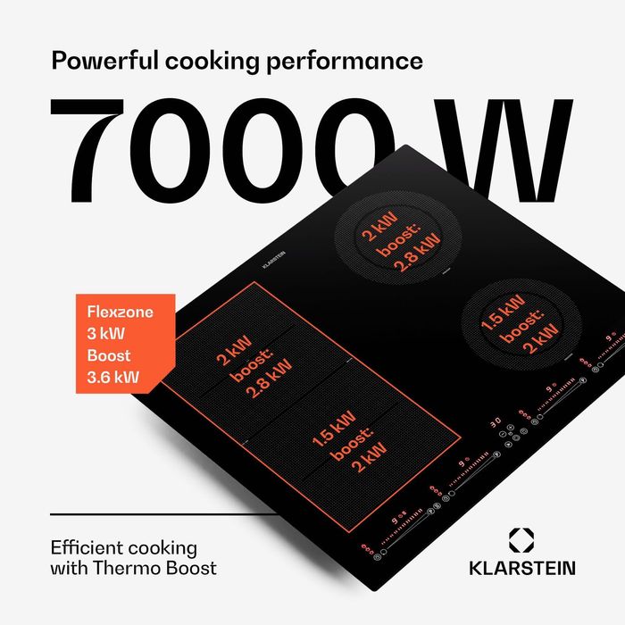 Керамическая индукционная плита Masterzone 60 Hybrid Kochfeld 7200 Вт,