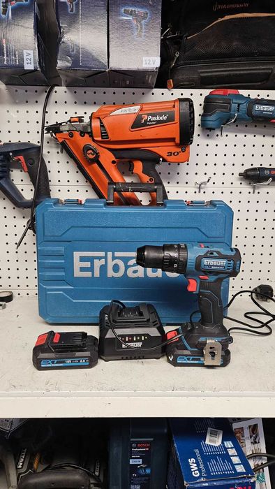 Wkrętarka Erbauer ECD18LI 18V + 2x2ah