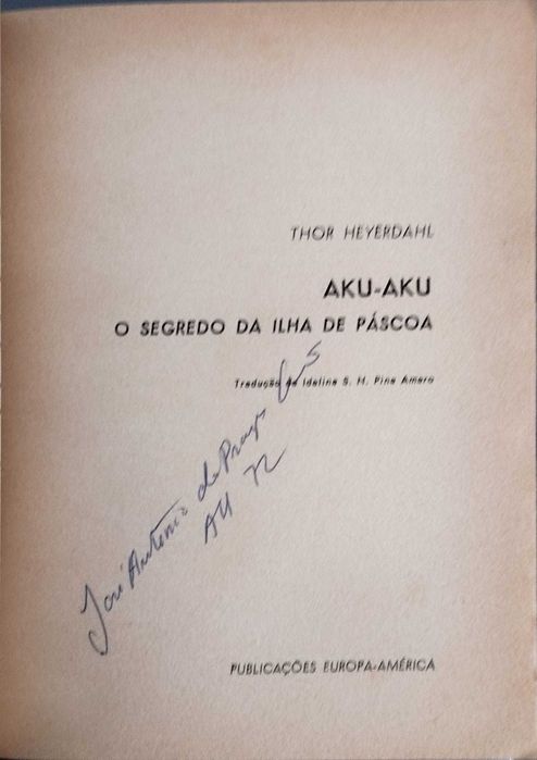 Aku-Aku: O Segredo da Ilha da Páscoa (Publicado em 1966)
