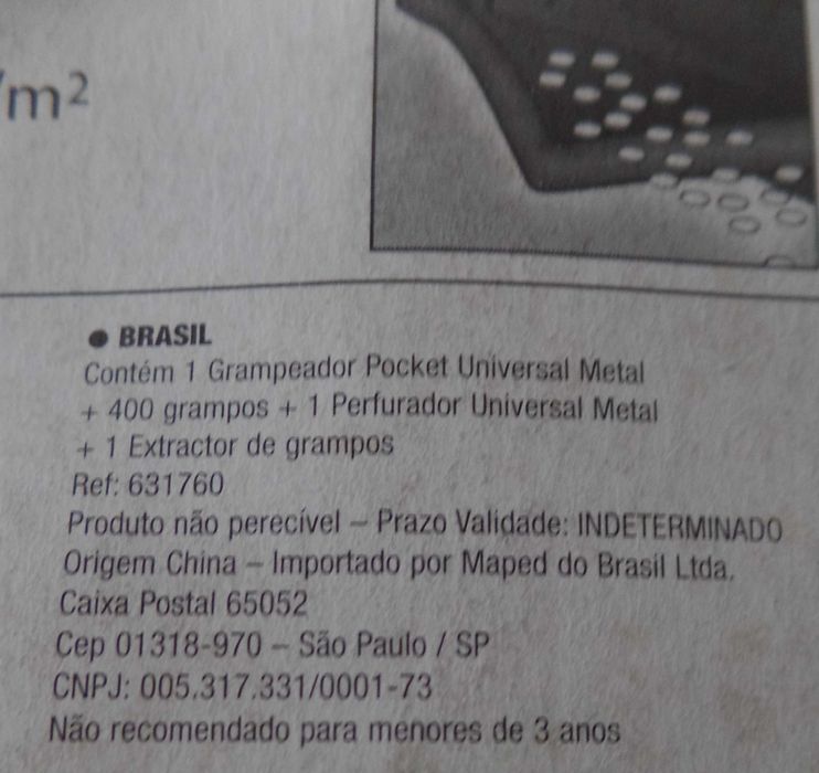 Conjunto Agrafador e Furador MAPED 631760 Novo (818)